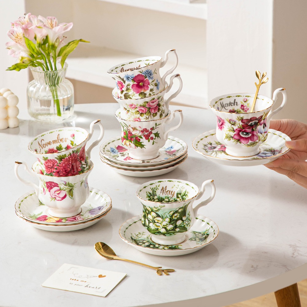 Valley Tea And Coffee - Tasse à café et soucoupe en