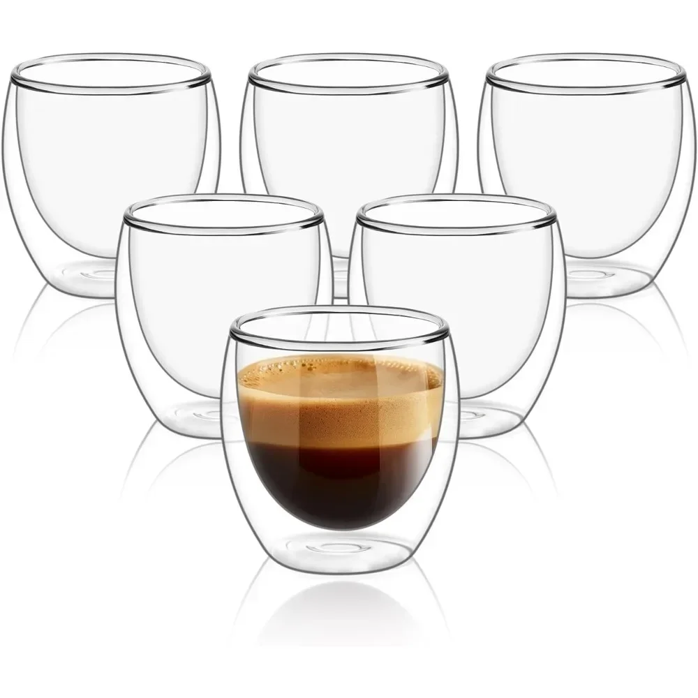 Double Wall Mug - Tasses à café en verre transparent