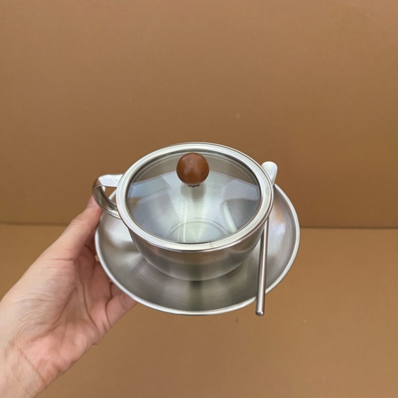 Coffee Tea And Sugar Canister Set - Ensemble tasse et soucoupe rétro en