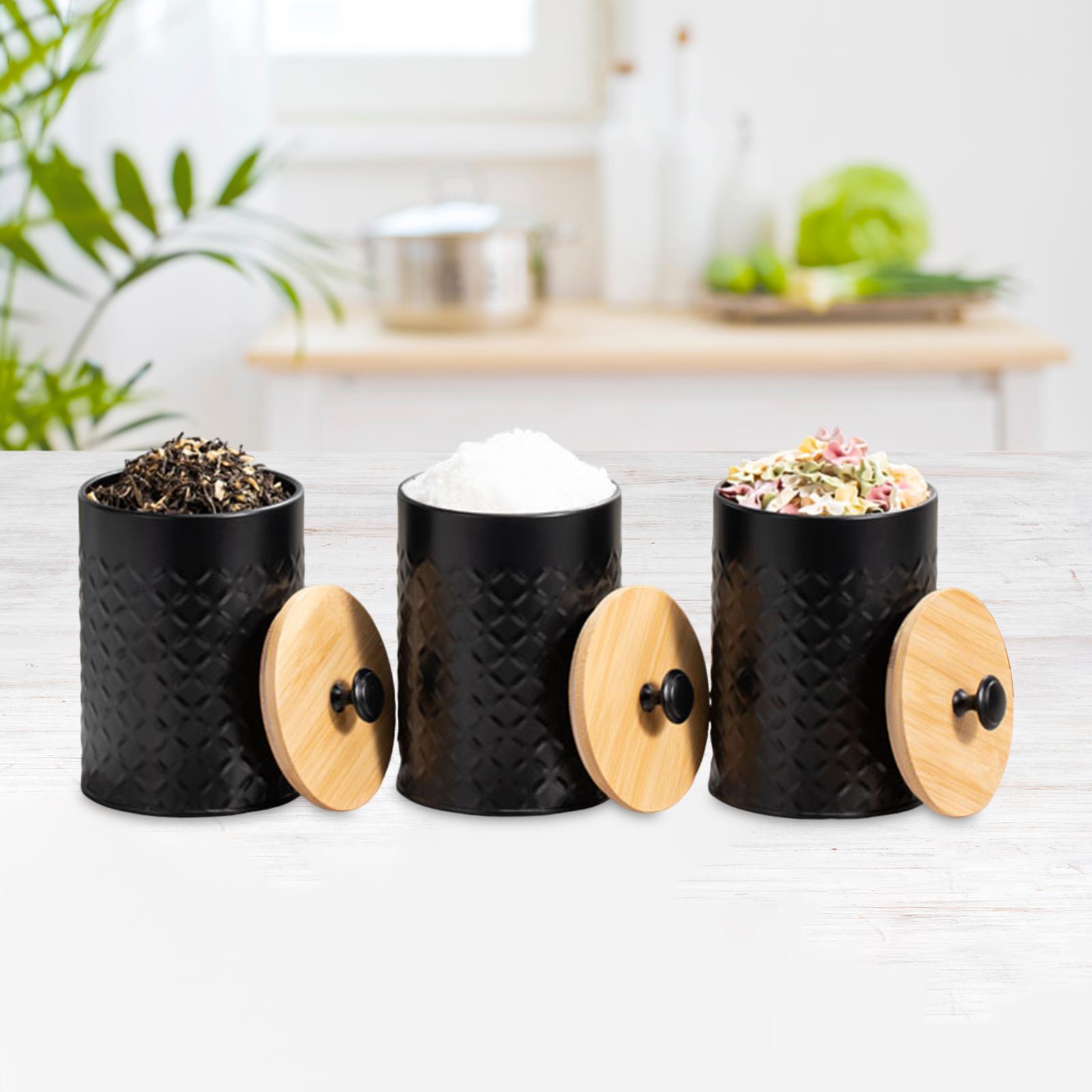 Coffee Tea And Sugar Canister Set - Ensemble de 3 contenants pour thé,