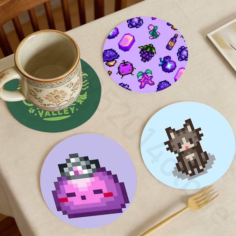 Valley Tea And Coffee - Sous-verre en bois S-Stardew V-Valley pour
