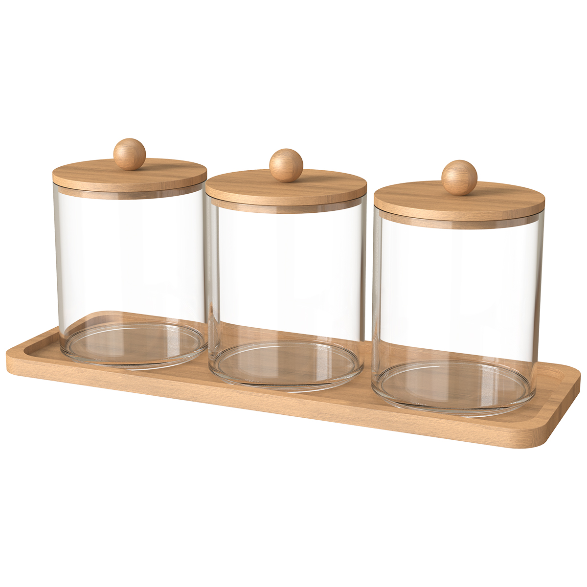 Coffee Tea Sugar Container Set - HOJars-Distributeur de coton-tige réutilisable, support Qtip,