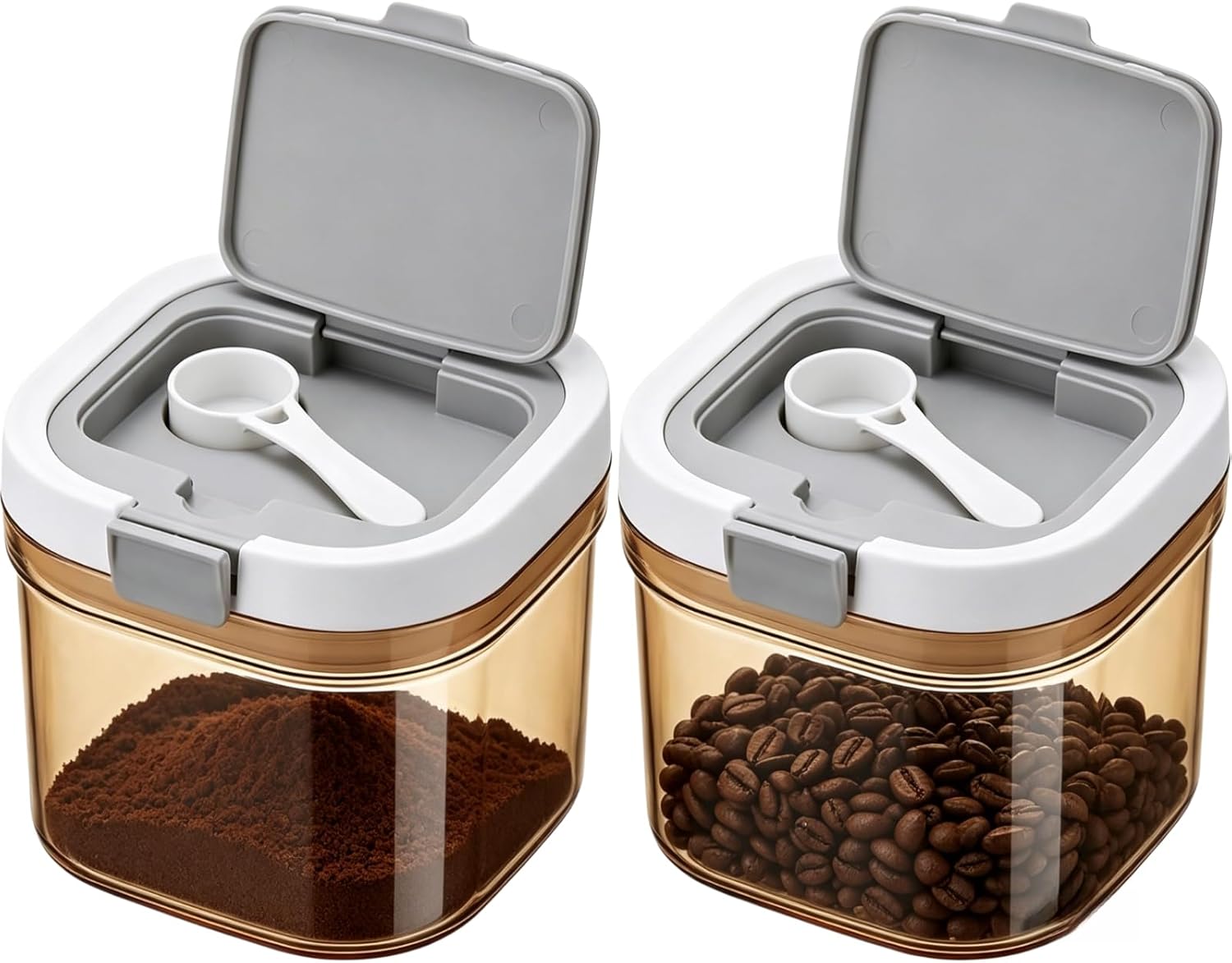 Coffee Tea Sugar Container Set - Lot de 2 boîtes à café