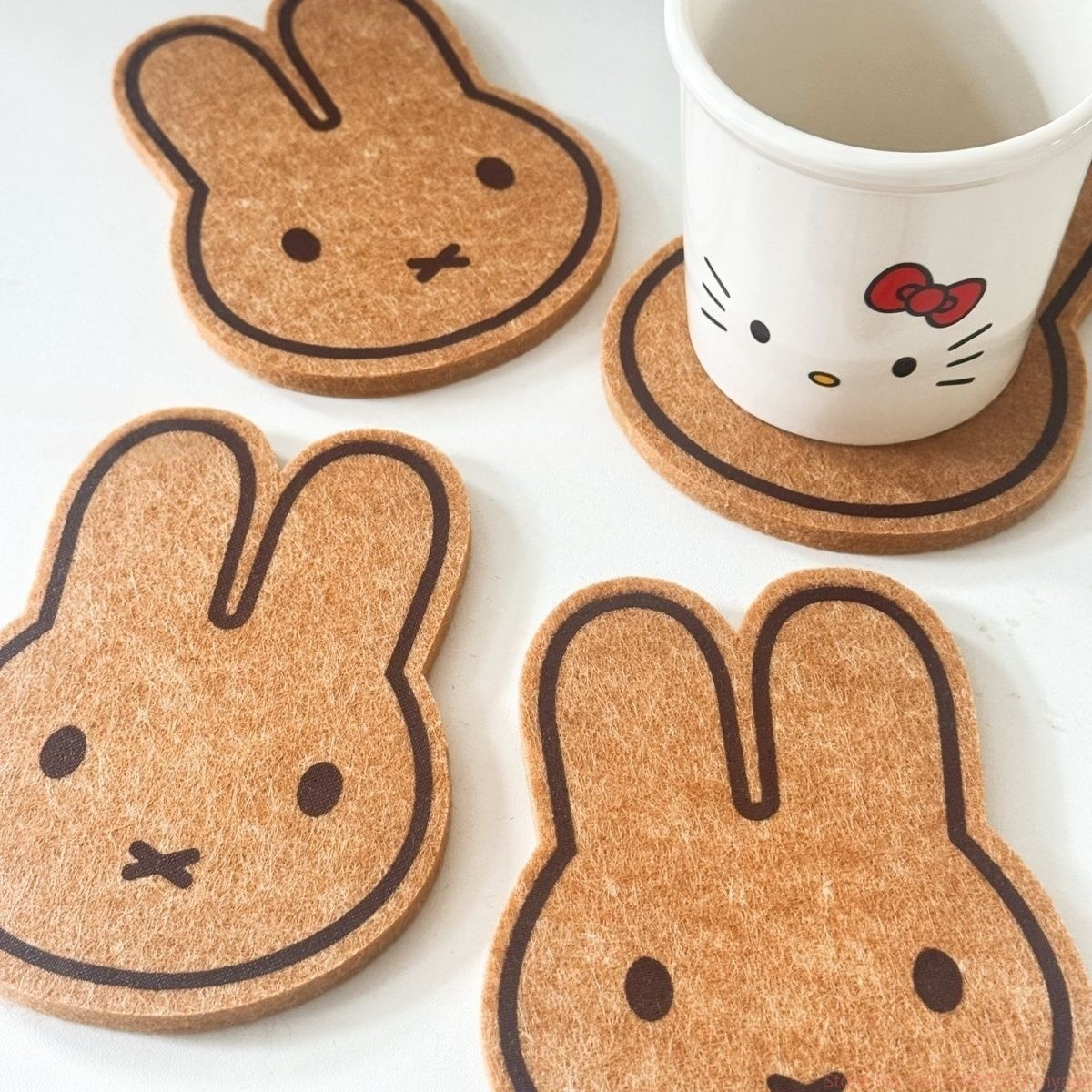 Ensemble de sous-verres lapin  - Coffee Tea Photos avis et prix