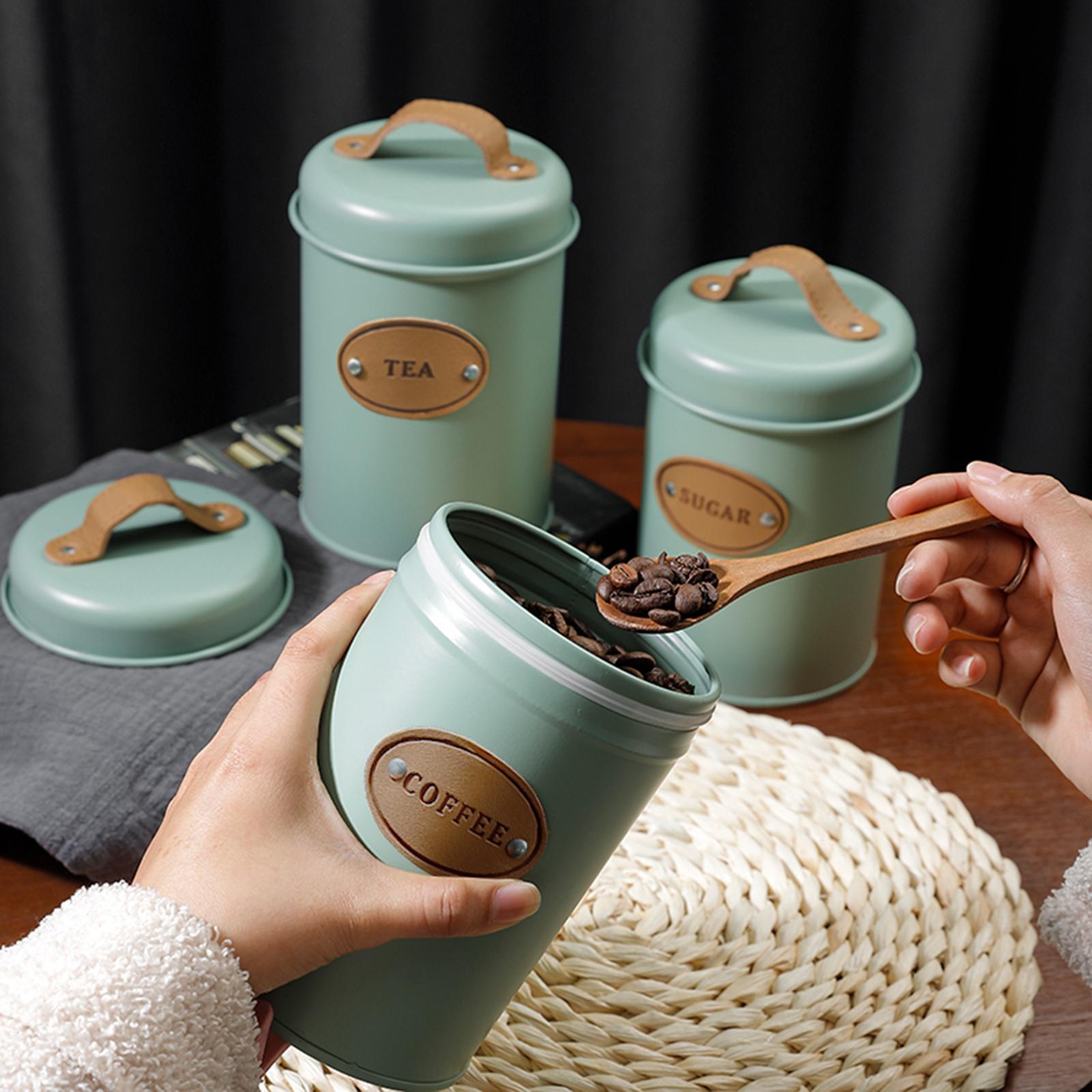 Ensemble de 3 récipients de cu - Coffee Tea Sugar Container Set avis et prix