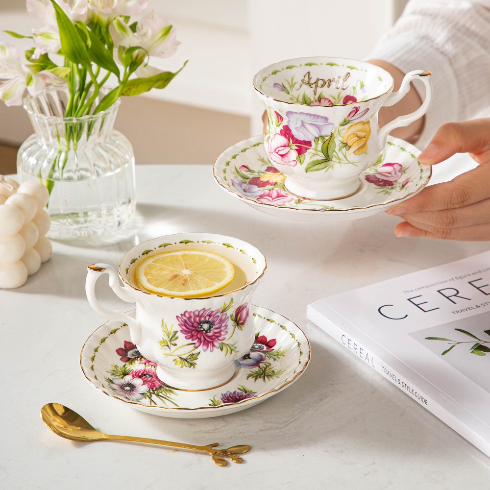 Tasse à café et soucoupe en po - Valley Tea And Coffee avis et prix