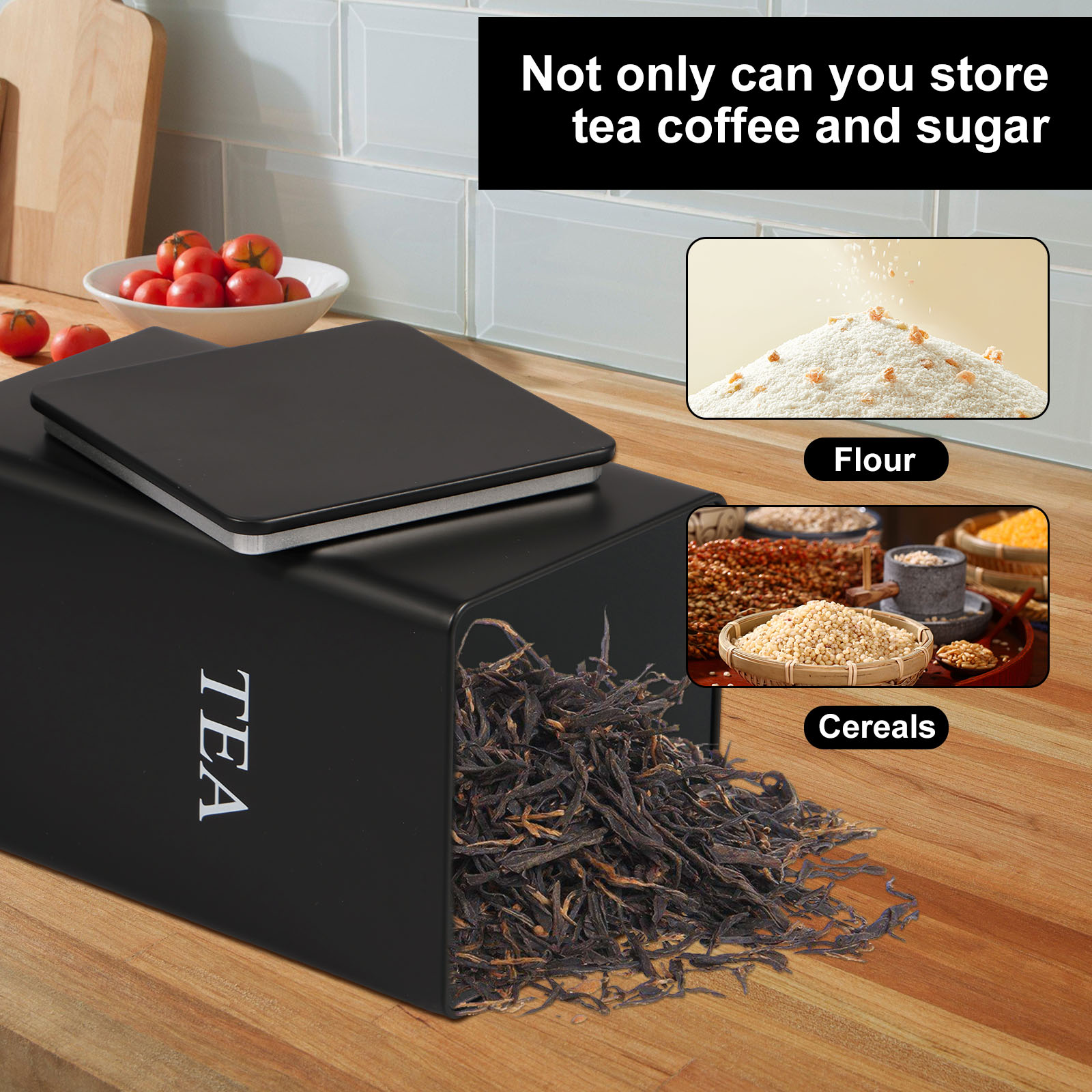 3 pièces boîtes de stockage de - Coffee Tea Sugar Container Set avis et prix