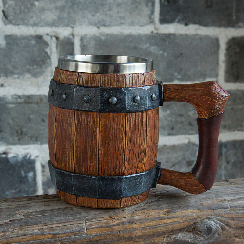 Tasse à bière rétro Viking en  - Double Wall Mug avis et prix