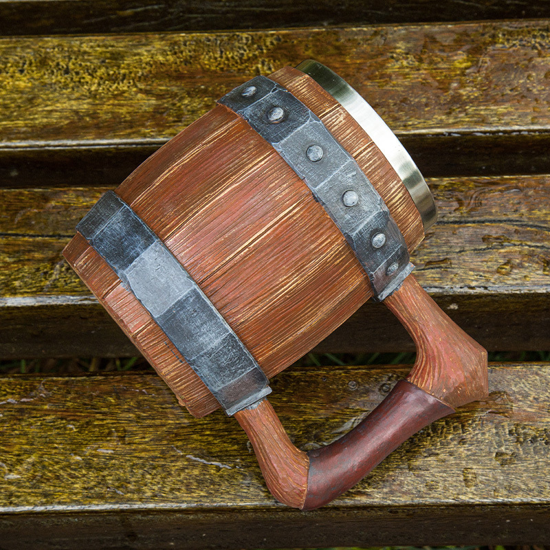 Tasse à bière rétro Viking en  - Double Wall Mug avis et prix