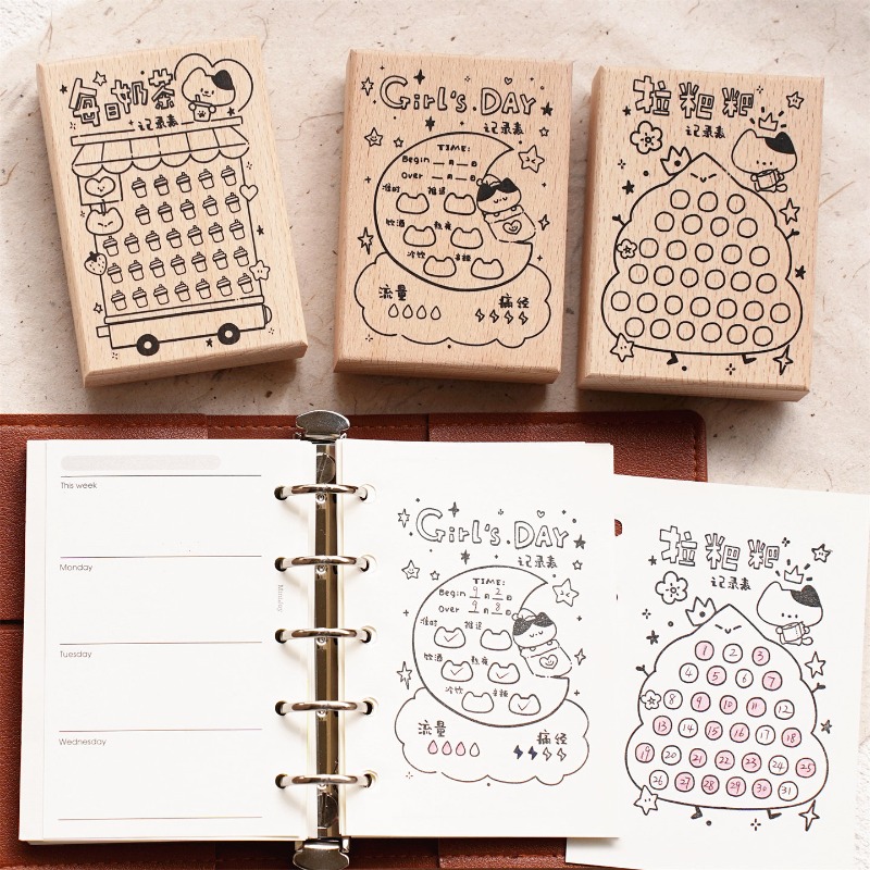 Tampon en caoutchouc en bois « - Coffee Tea Photos avis et prix