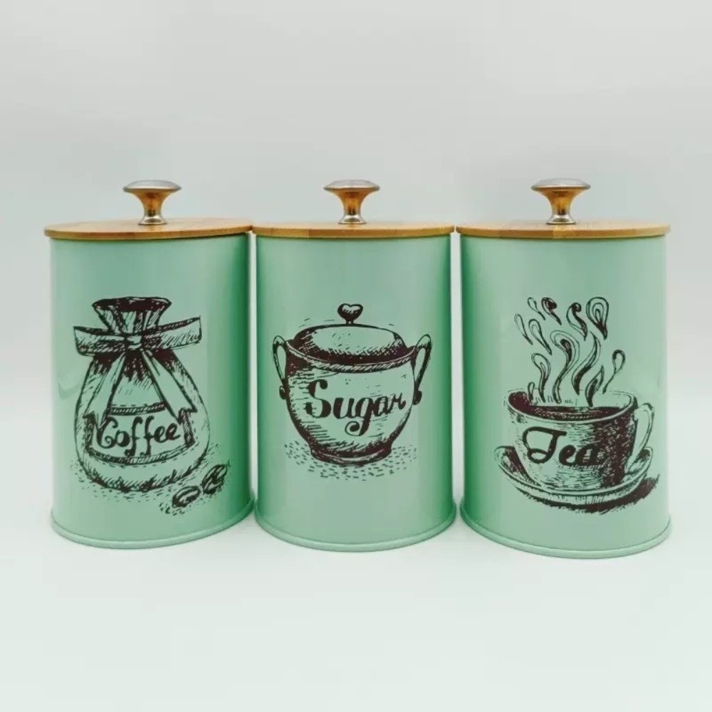 Ensemble de 3 boîtes à café en - Coffee Tea Sugar Container Set avis et prix