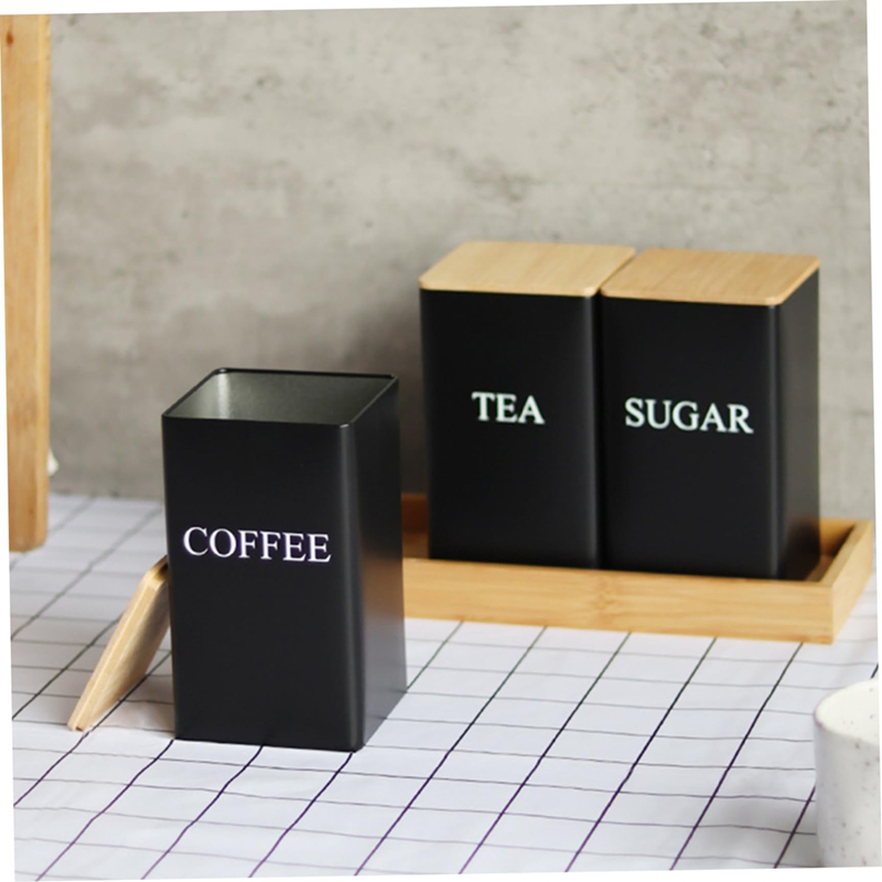 Ensemble de 3 boîtes à thé, ca - Coffee Tea And Sugar Canister Set avis et prix