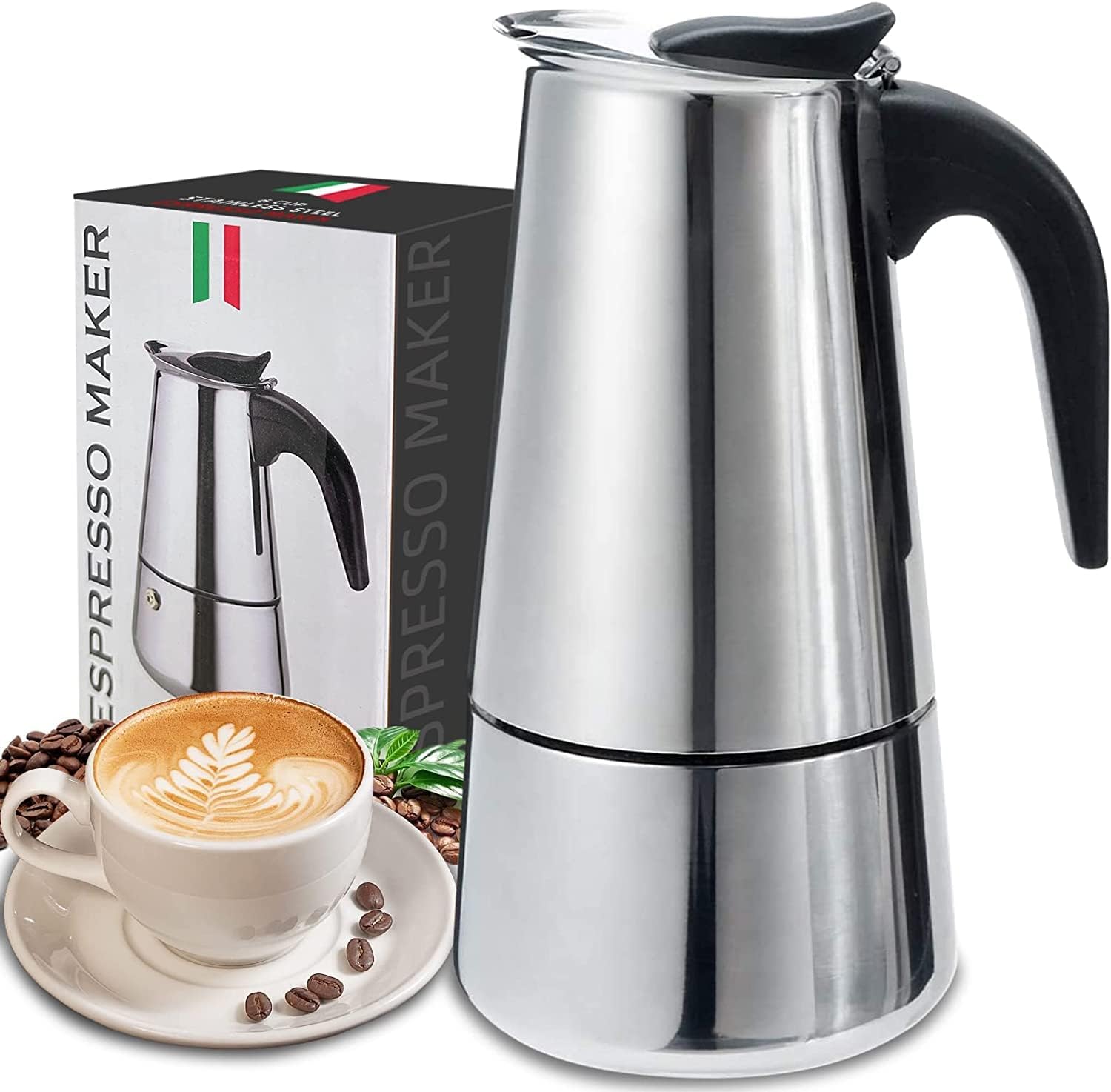 4/6/9 Tasses Moka Pot Caffe Ma - Coffee Tea Chocolate avis et prix