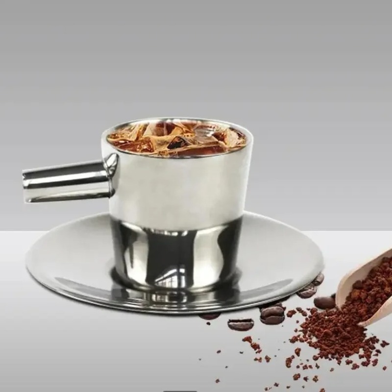 Lot de 2 tasses à café en acie - Double Wall Mug avis et prix