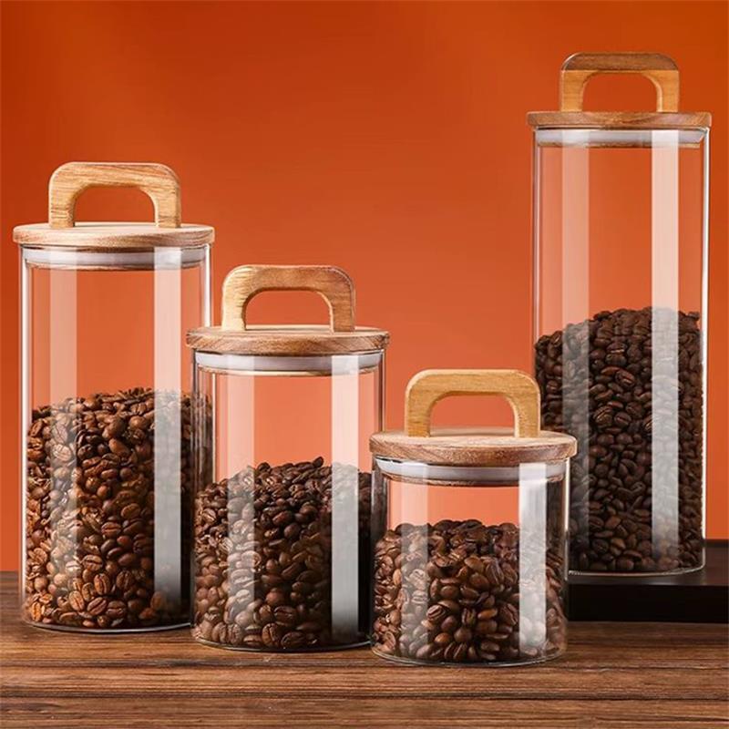 Pot en verre transparent avec  - Coffee Tea Sugar Container Set avis et prix