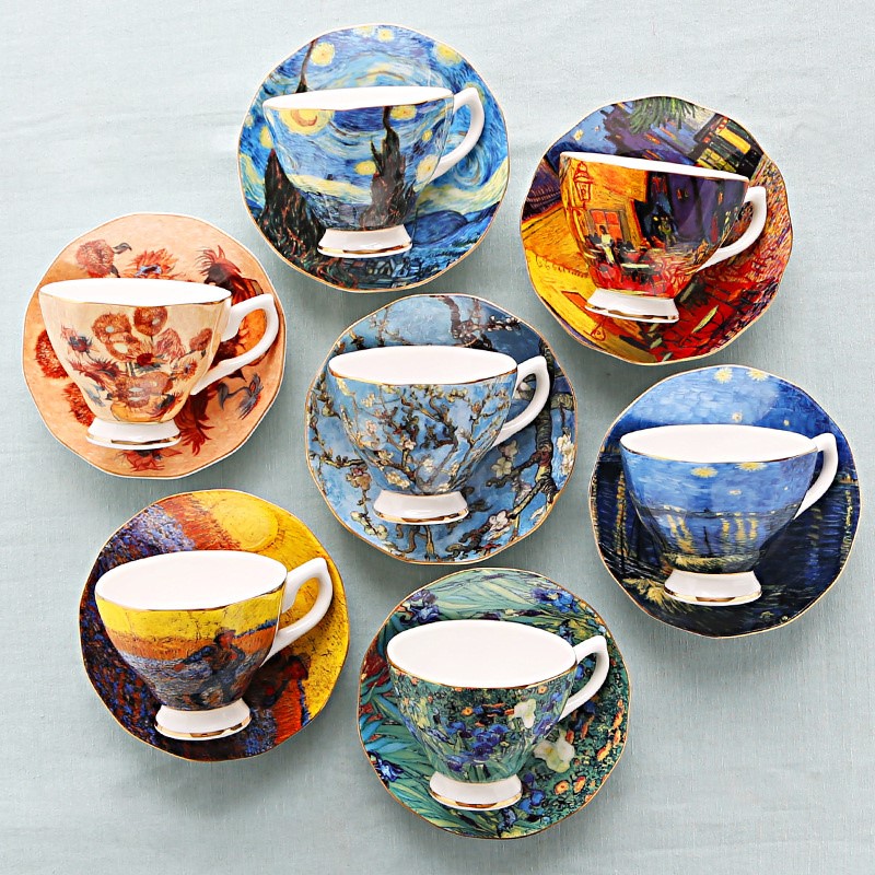 Tasses à café, soucoupe, cuill - Coffee Tea Van avis et prix