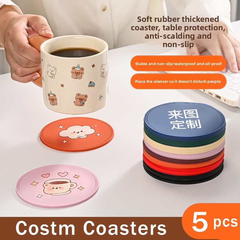5 pièces de sous-verres vierge - Coffee Tea Photos avis et prix