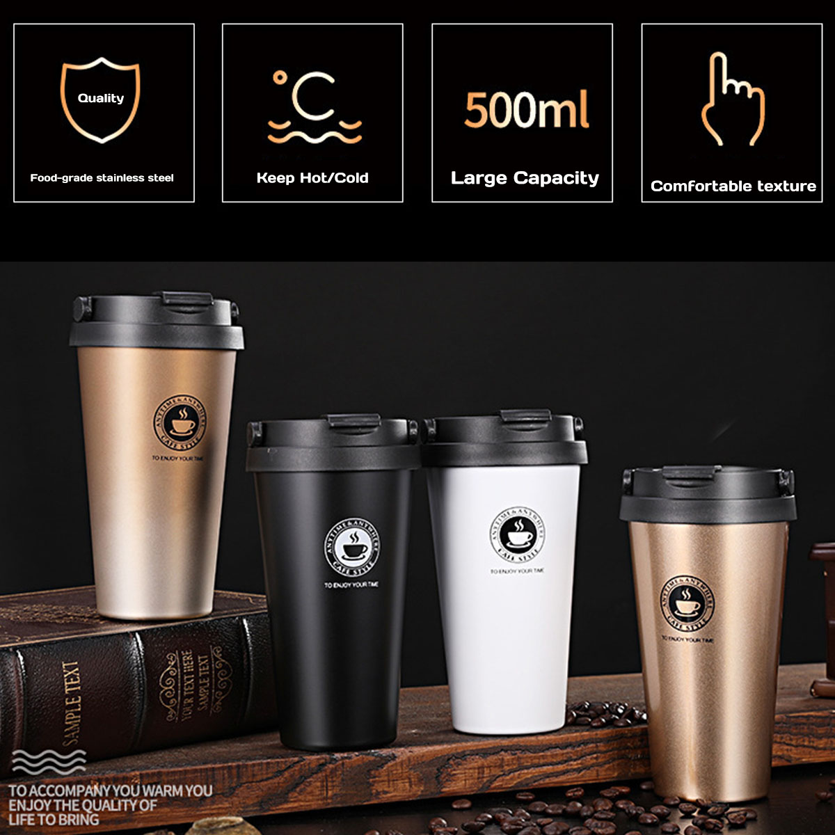 Mug de voyage isotherme 16 oz  - Double Wall Mug avis et prix